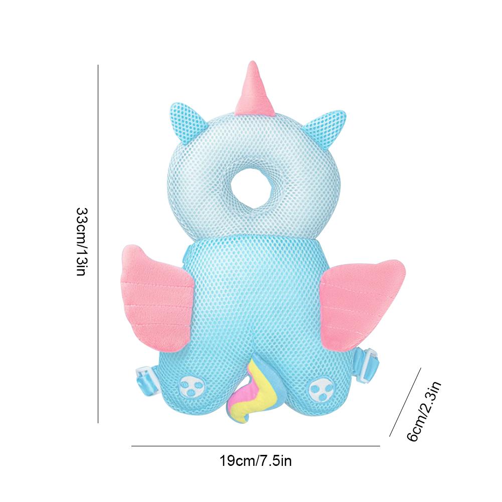 Stuffing Animal Shape Head Safety Protector Pad Backpack Toddlers Head Protection Pillow Anti-fall for Baby Walking & Crawling