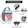 C-Chainsaws Man Anime Insulated Lunch Bag High Capacity Cute Pochita Meal Container Thermal Bag Tote Lunch Box Food Handbags