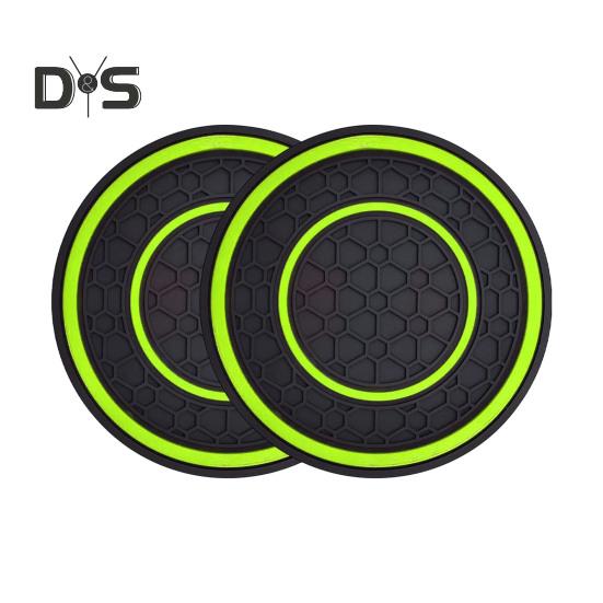 2 bucăți suport de pahare pentru mașină, rezistent la căldură, design anti-alunecare, model de caneluri, rezistent la apă, suport universal pentru pahare, accesorii de interior auto