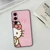 H-HelloS-S K-Kitty Cute Phone Case For Samsung Galaxy S21 S22 S23 S24ULTRA S25ULTRA FE Ultra Plus5G A52S S26 Soft Cover
