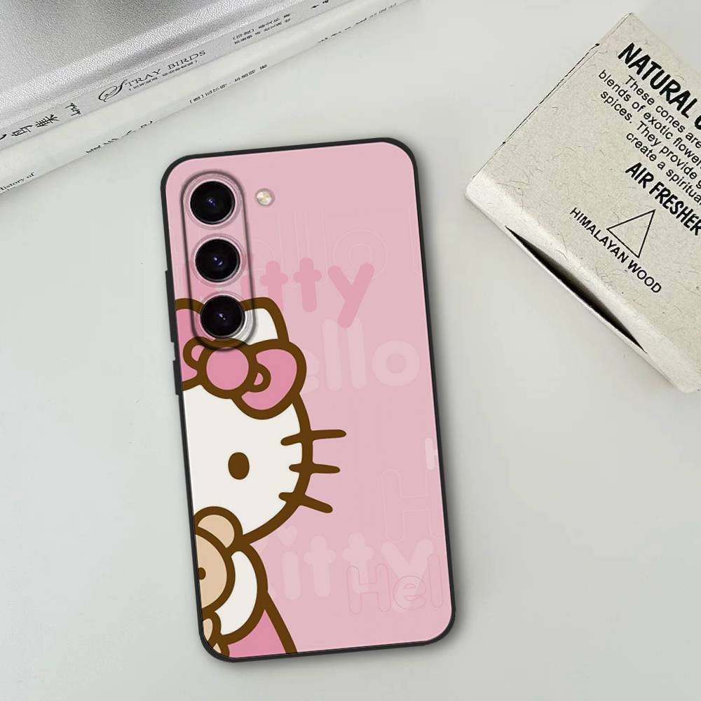 H-HelloS-S K-Kitty Cute Phone Case For Samsung Galaxy S21 S22 S23 S24ULTRA S25ULTRA FE Ultra Plus5G A52S S26 Soft Cover