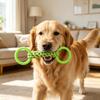 Pet Toy Double Loop Design Cotton Rope Interactive Puppy Chew Toy Bite-resistant Teeth Oral Health Safe Chew Toy
