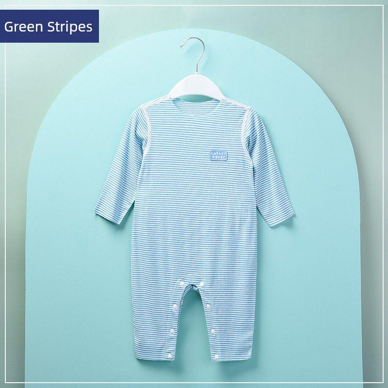 Modal Spring and Autumn Boneless Air Conditioning Baby Jumpsuit