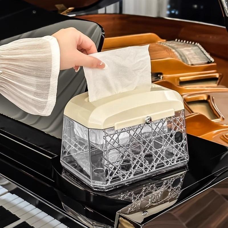 Luxury Tissue Box Aesthetic Creative Wet Tissue Case Modern Elegant Napkin Boxes Home Storage Organization Table Decoration
