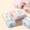 10pcs Translucent Cute Animal Eraser Bunny Pencil Wipe Eraser  School Student Supply