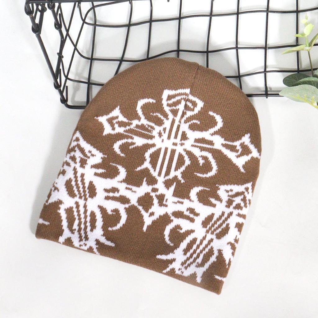 Unisex Knitted Beanie With Irregular Pattern Warm Fabric For Fall And Winter Wear