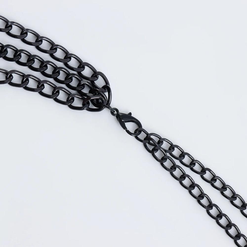 Elegant Cross Waist Chain Metal Body Chains Fashion Punk Waist Chain  Unisex