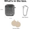 Svanove for Airpods Case Clear Glitter, Sparkly Bling Cute Airpods 1st 2nd Generation Case with Keychain, Hard Shell Girly Y2k Aesthetic Airpods