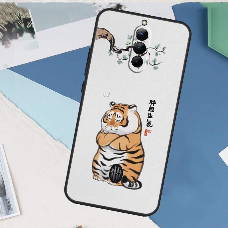 Cartoon Fat Tiger For Nubia Red Magic 10 Pro Plus 6 7 Pro 6S 7S 5G 6R Case For RedMagic 8S 9S 8 9 Pro Plus