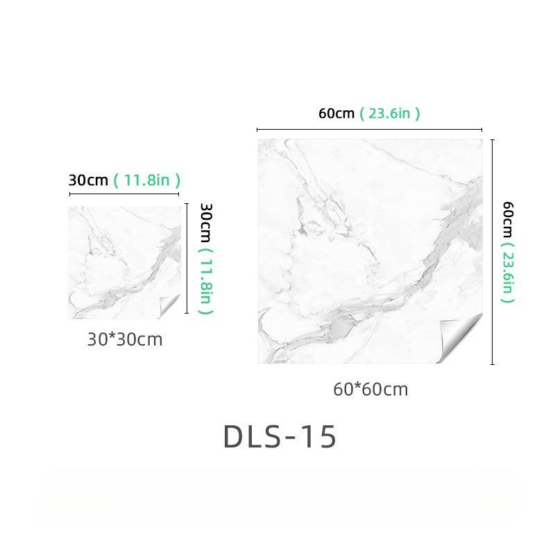 Imitation Marble Sticker Living Room Bathroom Tile Wallpaper Non-Slip Waterproof Floor Sticker Self-Adhesive