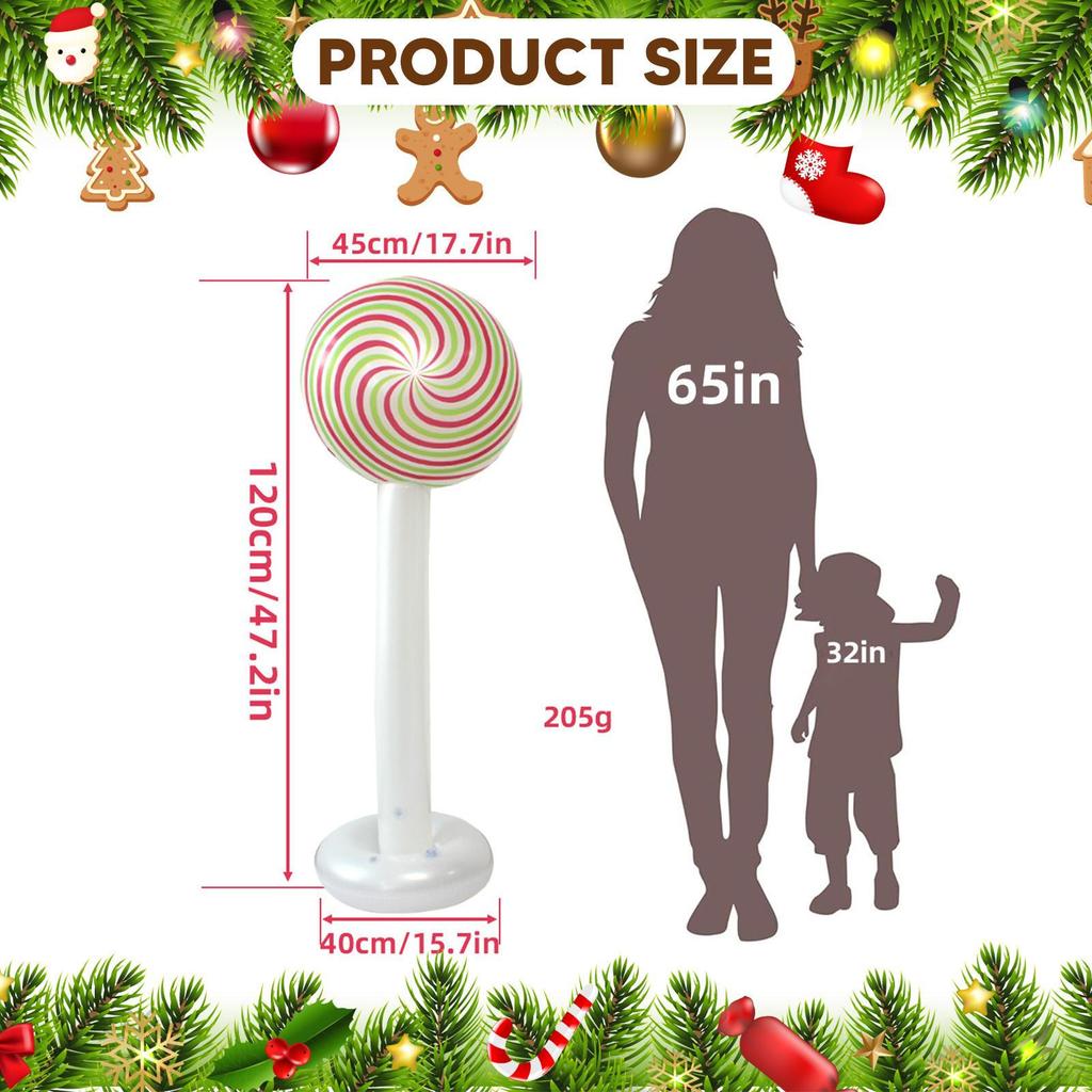 Christmas Inflatable Candy Decor Party Supplies for Home