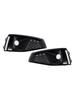 Black Front Fog Light Grille Trim Cover Fit  A4 B9 S-LINE S4 2018-2020