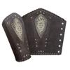 Halloween Medieval Arm Bracer with Embossed Pattern Adult Role Play Renaissances Pirate Knight PU Pirate Wristband