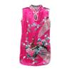 Sommer-Kind-Mädchen-ärmelloses chinesisches Cheongsam-Kleid mit Pfauenmuster