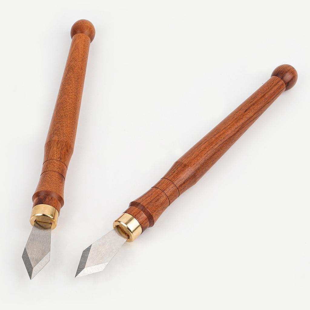 Drewniane narzędzie nóż do rzeźbienia z podwójną fazą, precyzyjne noże do dłutowania z ostrzami ze stali wysokowęglowej do majsterkowania, rzeźbienia, dla stolarza