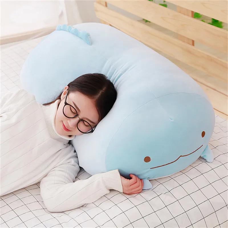 90cm Cute Corner Bio Cat Pillow Japanese Animation Sumikko Gurashi Plush Toy Stuffed Animals Valentine Gift for Baby Girls