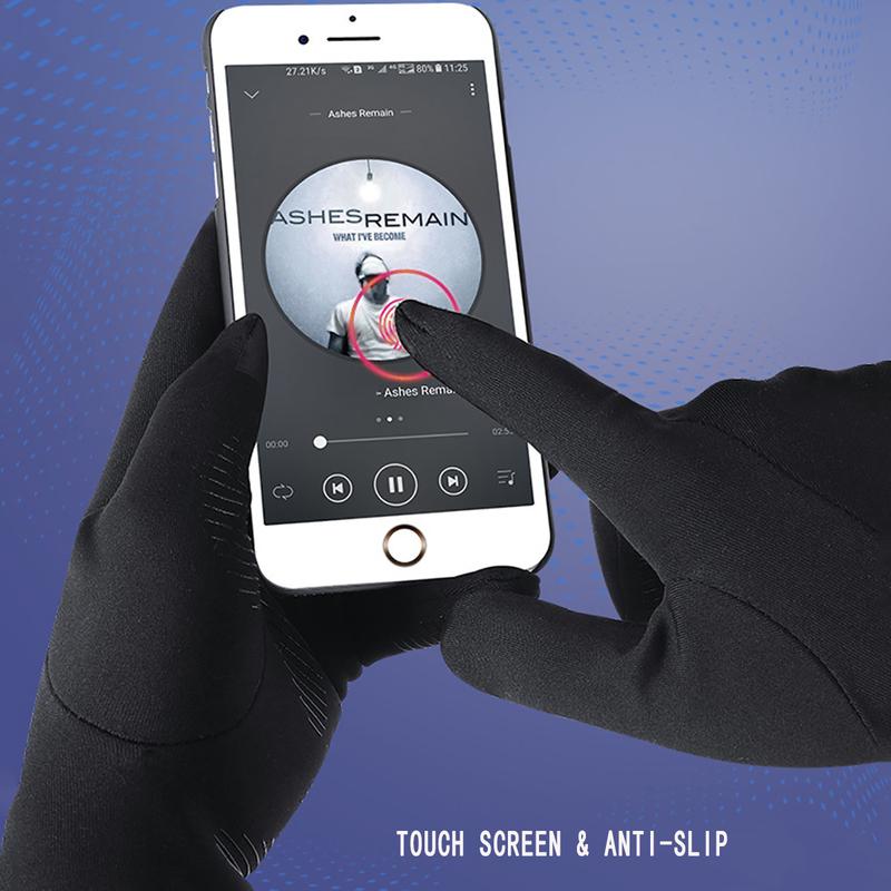 YANBIGUO Ski Gloves Liners for Men & Women, Thin & Lightweight & Touch Screen Gloves for Cold Weather&Cycling&Running&Fishing,