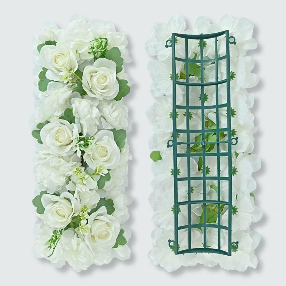 54X23CM Size Artificial Rose Strip Flower Arrangement Strip Flower Design Simulated Rose Rose Arrangement Simulation Flowers