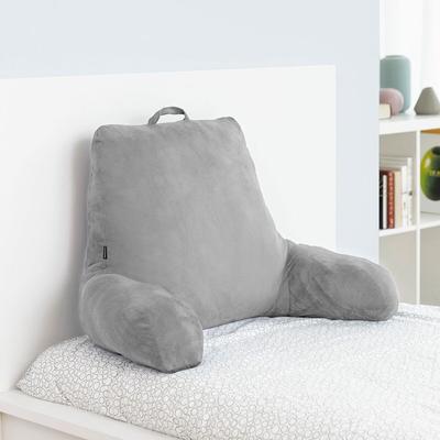 Reading Cushion with Armrests - - Huglow - Grey - 90x45x20 Cm - Ergonomic