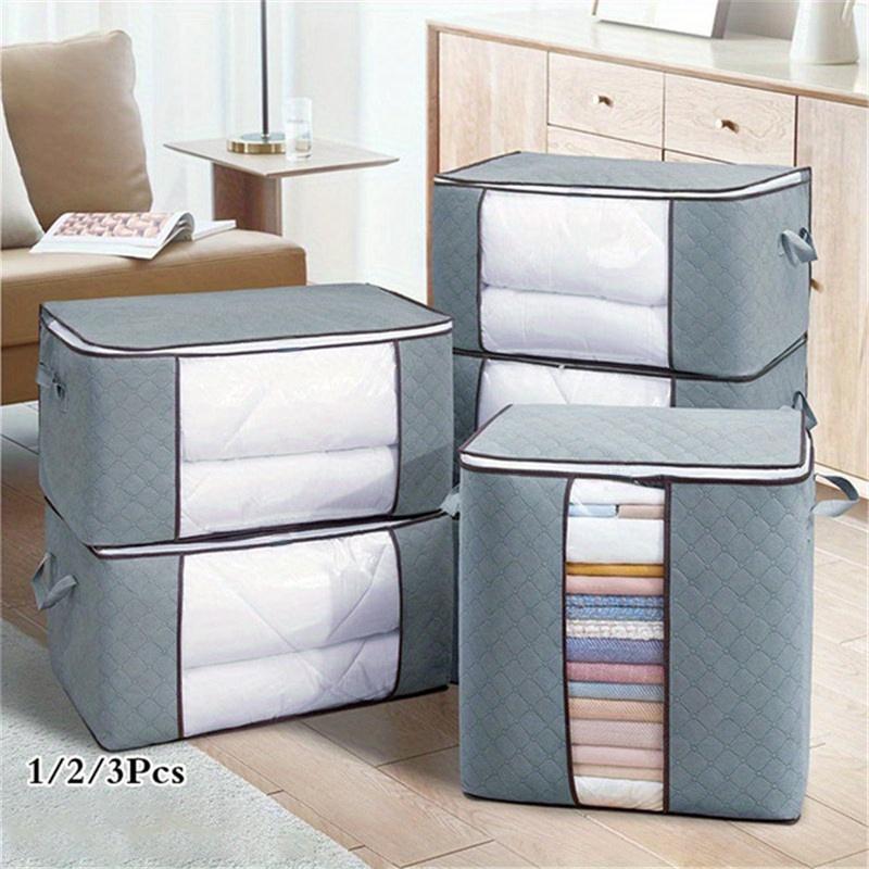 Extra Large Storage Bag with Heavy-Duty Reinforced Handles  Visibly Organize Your Closet Through Crystal Clear Window Sturdy Zippers Bedroom Decor