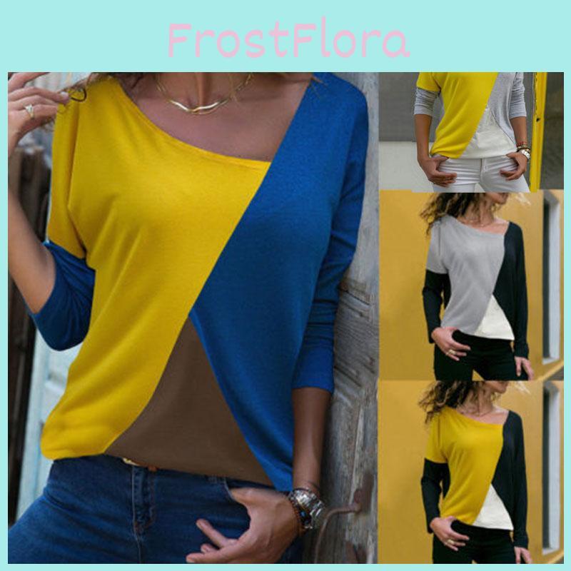 Elegant Fashion Women's Long Sleeve Loose Blouse Casual Shirt Autumn Tops T-shirt