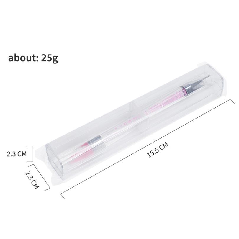 Dual Heads Acrylic Dotting Wax Pen Point Drill Pens Rhinestones Crystal Picking Nail Studs Dotter DIY Point Drill Nail Tools