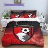 Set Copripiumino Trapuntato con Motivo AFC Bournemouth Decorazione per la Casa Regalo (1 * copripiumino + 2 * federe senza imbottitura)
