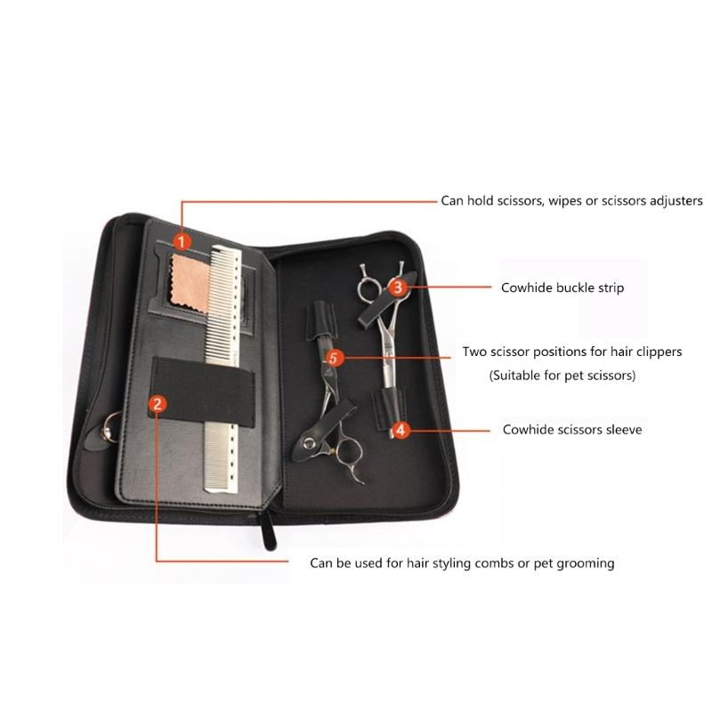 Leichte PU-Tasche für Friseurscheren, geeignet für Friseure und Tierpfleger, die ein praktisches Werkzeug benötigen