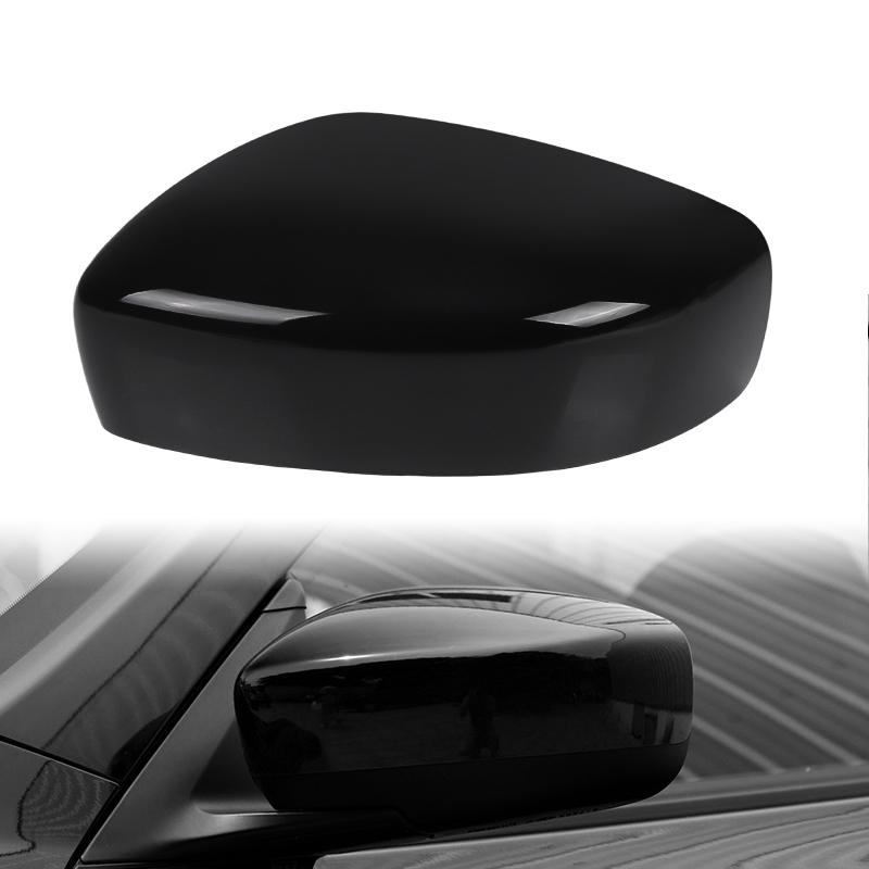 Side Wing Rearview Mirror Cover Cap for Infiniti G37 2008-2013 G25 2011-2012 Q40 2015 Q60 2014-2015 Glossy Black Carbon Fiber Glossy Black LH