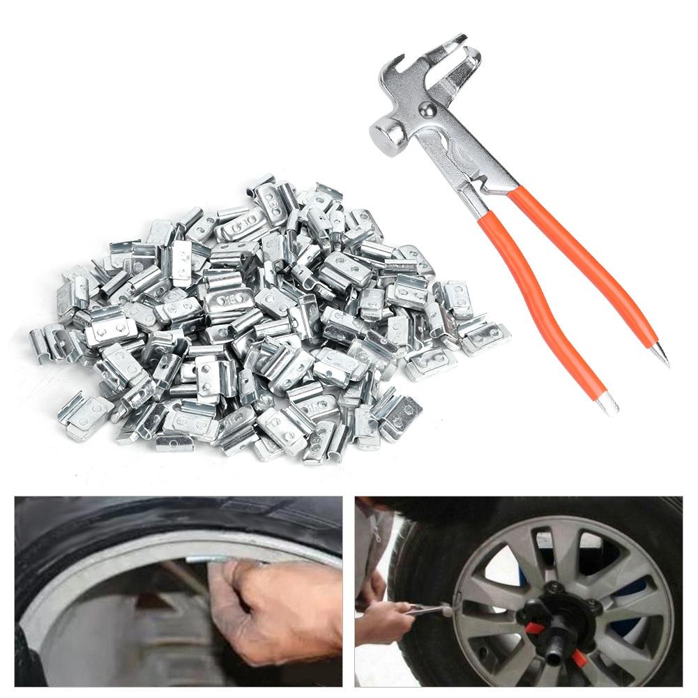 100pcs 15g 0.53oz PStyle Aluminium Alloy Clip On Balancing Wheel Weight Balancetire Repair with