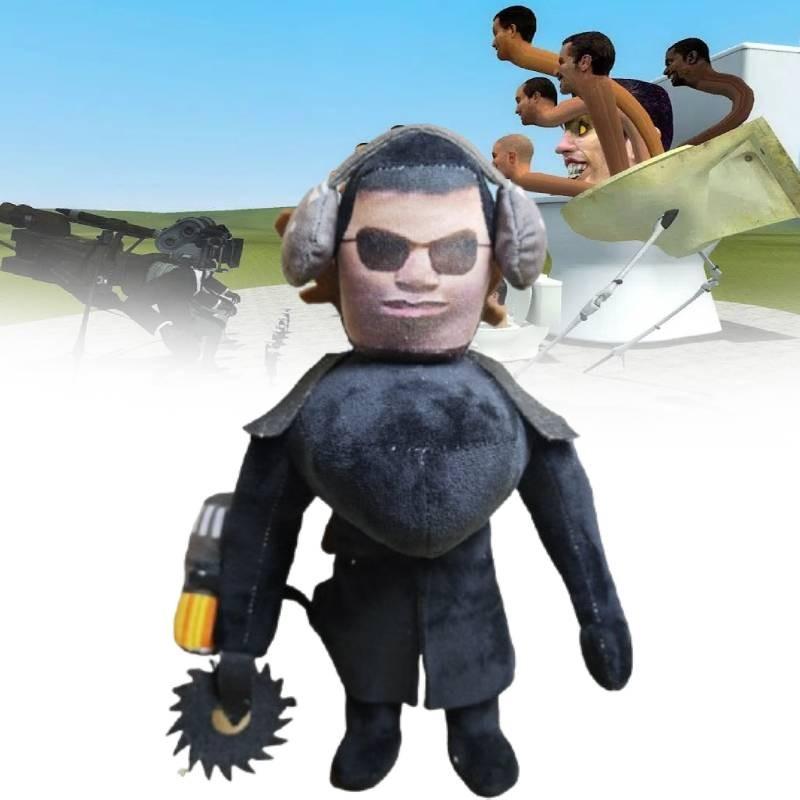 New Trendy Skibidi Toilet Plush Toy Humorous Doll With Soft Pp Cotton Filling 30cm Height