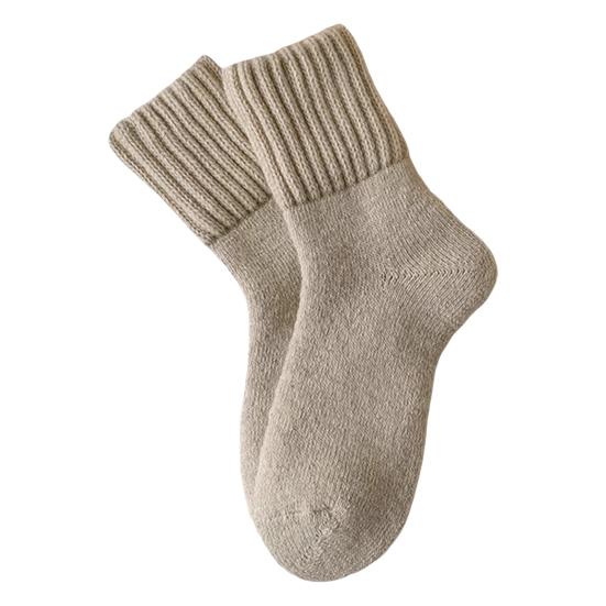 Unisex Winter Socks Warm Thickened Crew Socks Ribbed Stretchy Casual Thermal Socks for Men Women Daily Errands Hiking Skiing