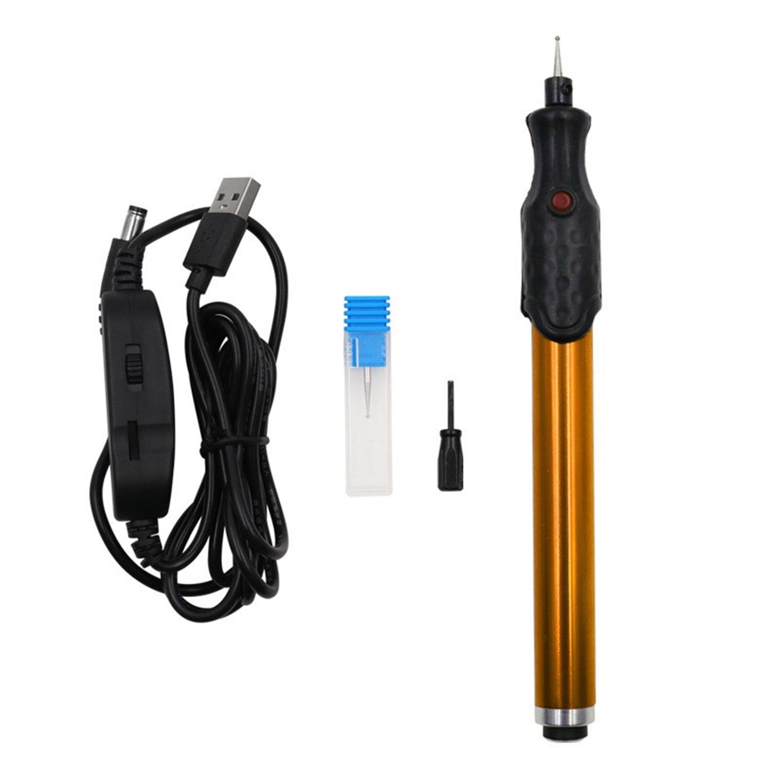 

Портативная гравировальная ручка, универсальный электрический гравер для рукоделия, профессиональный электрический гравер, инструмент для гравировки, писца золотой