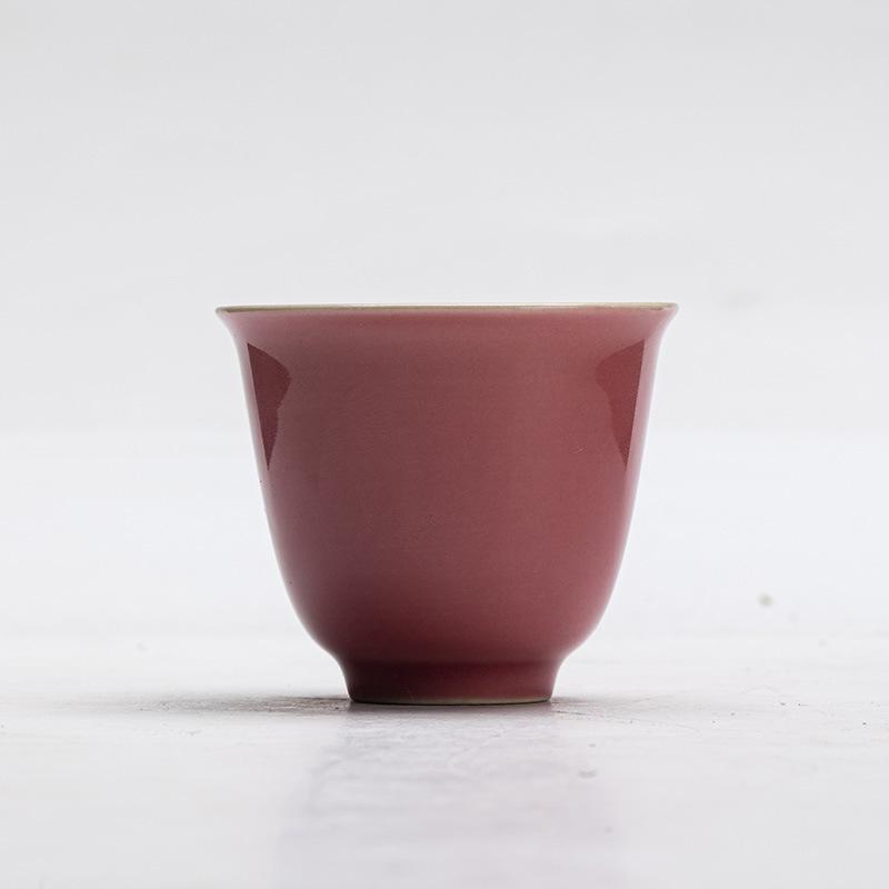 

1 Pc Chinese Vintage Ceramic Tea Cup Handmade Solid Color Tea Bowl Travel Personal Master Teacup Household Teaware Tea Set 40ml 5.5x4.6cm 40ml