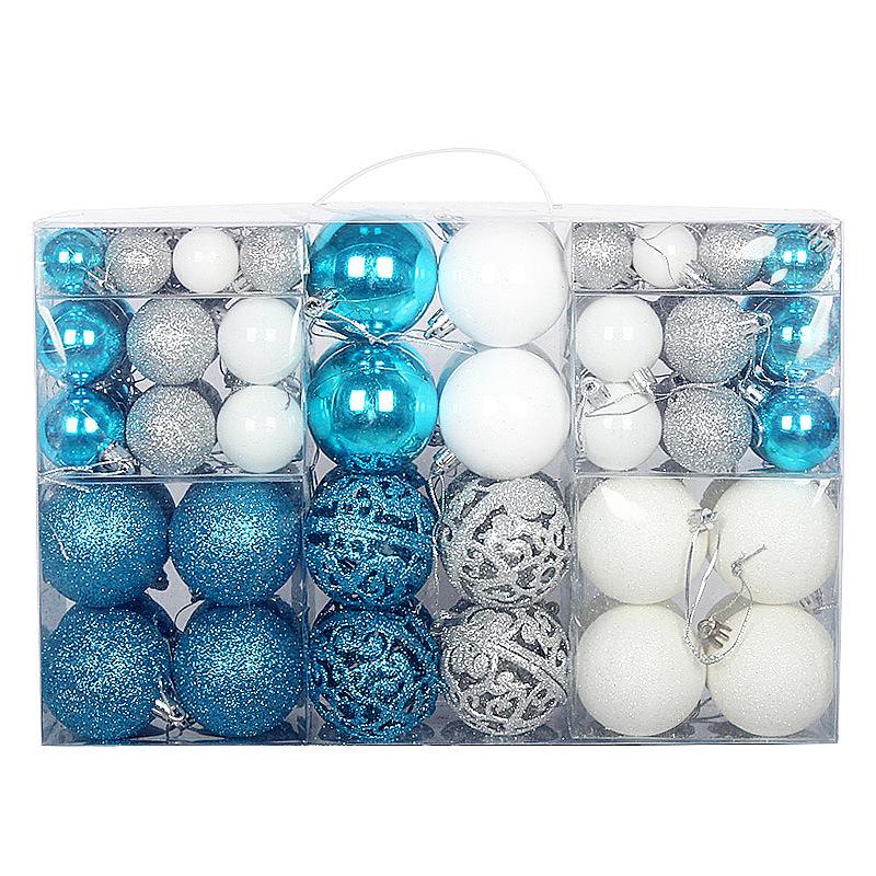 100-Piece Christmas Tree Ornament Set: Shiny, Hollow 3-6cm Balls