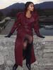 European & American Autumn Long Leather Trench Coat with Belt - Casual Fashion Outerwear