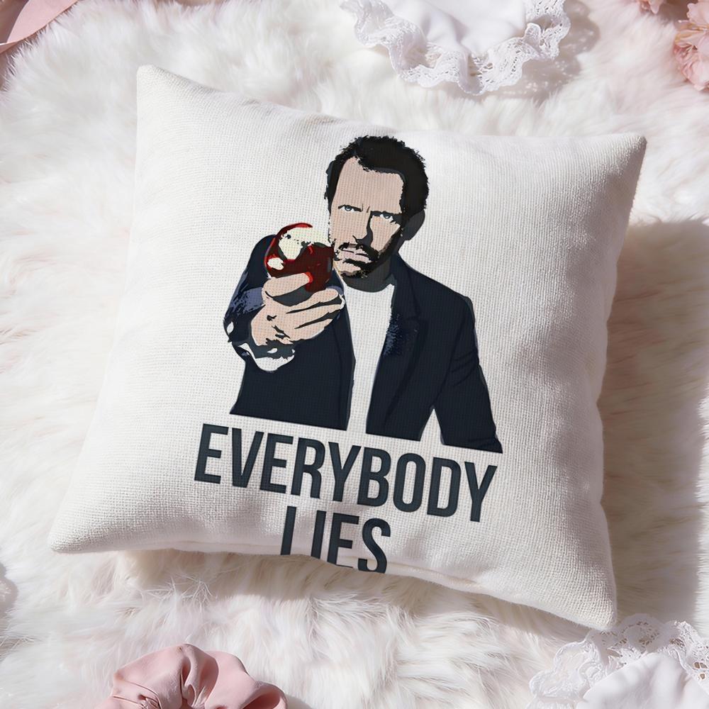 Dr H-House Tv Show Cushion Cover Premium Comfort Reversible Pillow Cove -Two In One Design for Any Room & Car Interior