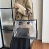 Beliebte Damentasche mit großem Fassungsvermögen, neue modische transparente Schultertasche für Frühling und Sommer, Tragetasche