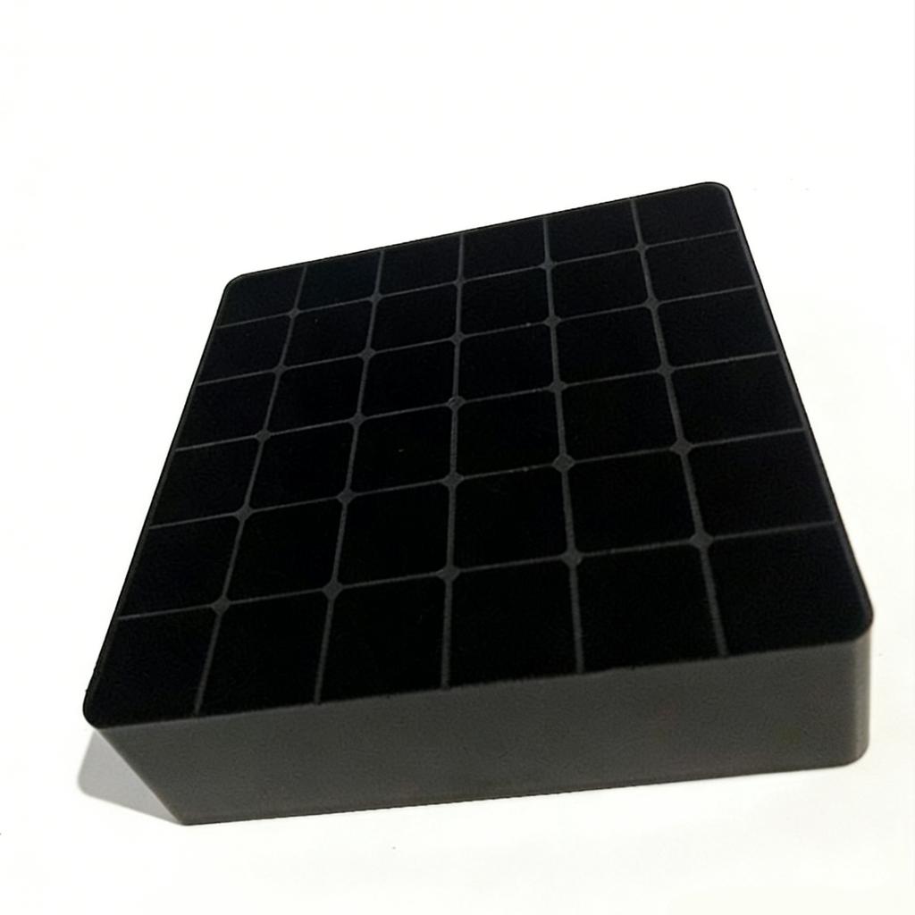 36-Grid Plastic Marker Pen Storage Tray - Empty Organizer Box for Art Supplies, Crafts & School Stationery