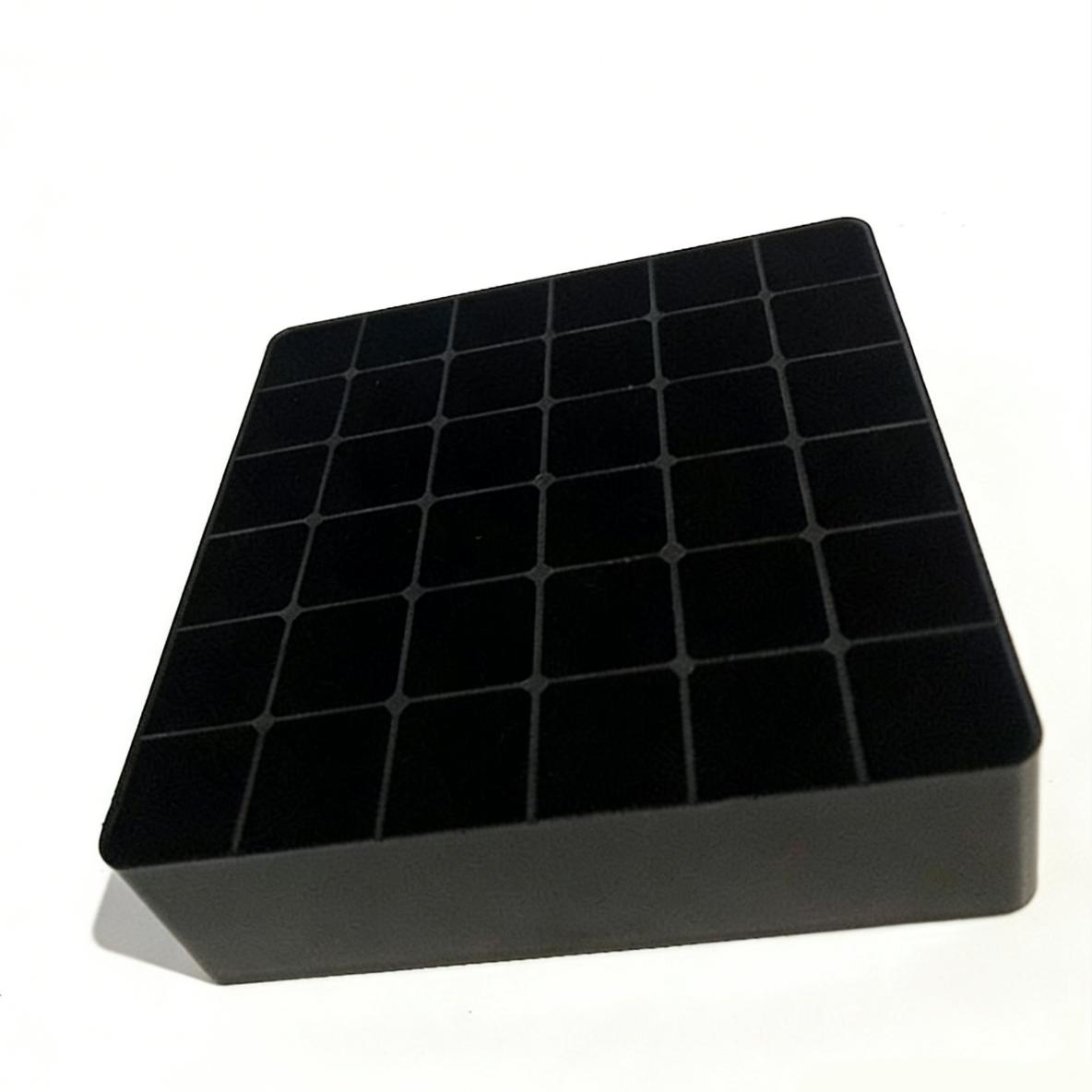 

36-Grid Plastic Marker Pen Storage Tray - Empty Organizer Box for Art Supplies, Crafts & School Stationery