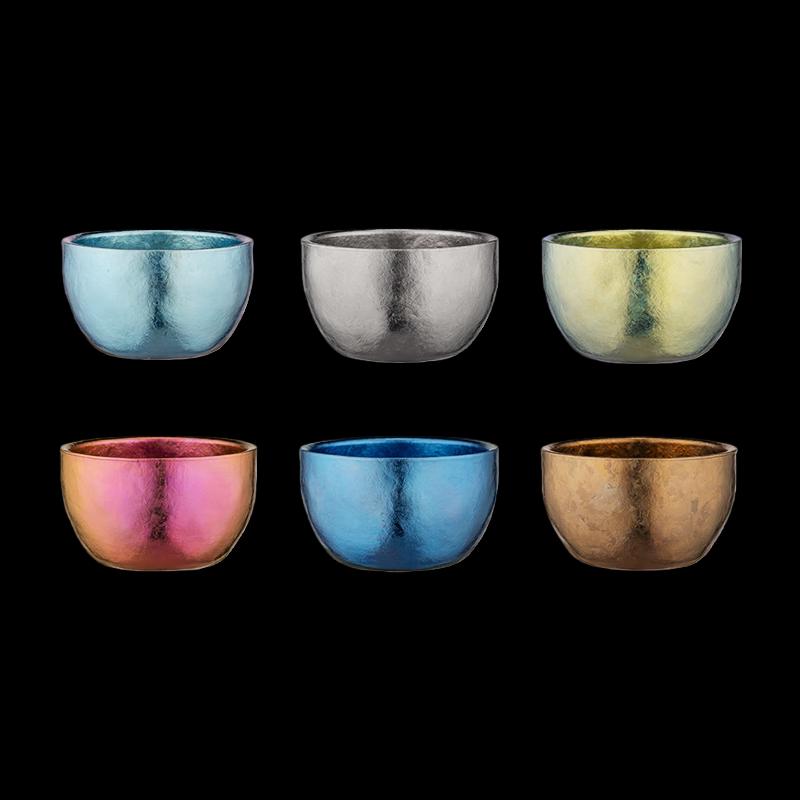 Heenoor Pure Titanium Tea Cup Set, 6-Piece