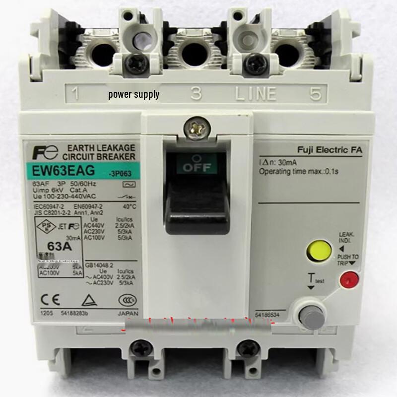 Abdo Fuji Earth Leakage Circuit Breaker EW50EAG 3P10A