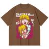 230 Gsm 100% Cotton Chainsaw Man V39 Denji Power Print Unisex Heavy Cotton T Shirt