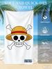 One Piece Monkey D. Asciugamano da Spiaggia Luffy, Edizione Limitata Esclusiva per Fan Anime, Asciugamano da Bagno a Tema Pirata per Spiaggia, Piscina e Bagno