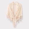 Chic Summer Lace Triangle Scarf: Sun Protection, Tassel Shawl, Fashionable & Versatile for Elegant Ladies.