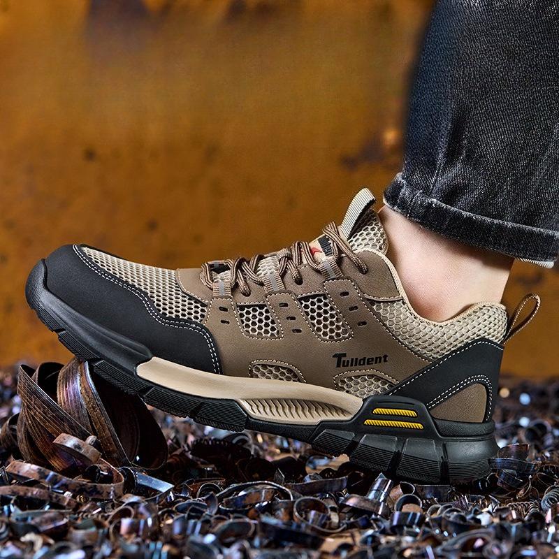 Safety Shoes Anti Smashing and Anti Stabbing Work Shoes Sports Shoes Lightweight The Mesh Breathable Safety Insulated Sneakers