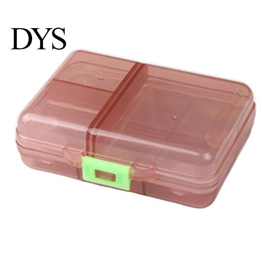 Pill Box Reusable Anti-crack Separated Moisture-proof Classified Store Pills Transparent Double-layer with Lid Medicine for Travel