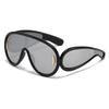 Y2K Vintage Oversized Pilot Sunglasses UV400 Fashion Mirror Shades Trendy Punk Cool Sun Glasses For Women Men