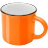 Glass "Bari" 240 Ml Glossy Ceramic Mug Orange