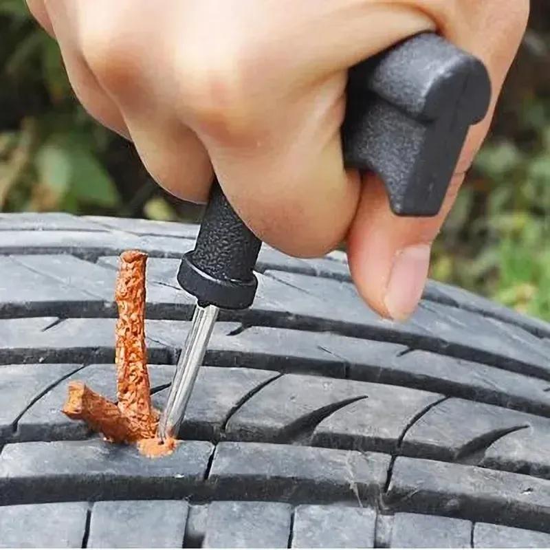Tire Repair Tools Kit Car Motorcycle Bike Tyre Puncture Repairing Tool Tubeless Tires Repair Rubber Strips Plug Tool